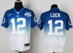 Jerseys Factory Cheap Nike Colts #12 Andrew Luck Royal Blue/Whit