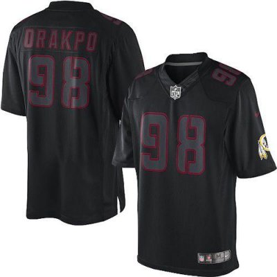 Jerseys Factory Cheap Nike Redskins #98 Brian Orakpo Black Men's