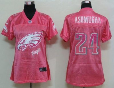 Jerseys Factory Cheap Nike Eagles #24 Nnamdi Asomugha Pink Women