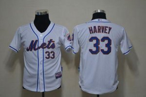 Jerseys Factory Cheap Mets #33 Matt Harvey White Cool Base Embro