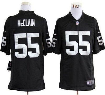 Jerseys Factory Cheap Nike Raiders #55 Rolando McClain Black Tea