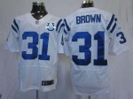 Jerseys Factory Cheap Nike Colts #31 Donald Brown White With 30T