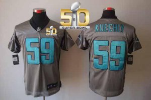 Jerseys Factory Cheap Nike Panthers #59 Luke Kuechly Grey Shadow