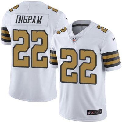 Jerseys Factory Cheap Nike Saints #22 Mark Ingram White Men's St