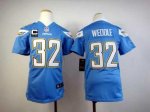 Jerseys Factory Cheap Nike Chargers #32 Eric Weddle Electric Blu
