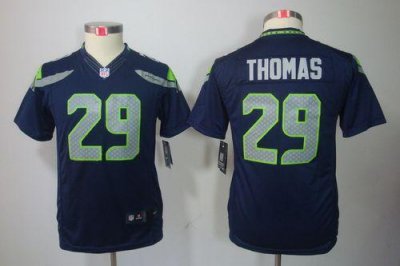 Jerseys Factory Cheap Nike Seahawks #29 Earl Thomas Steel Blue T