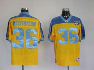 Jerseys Factory Cheap Eagles Brian Westbrook #36 Stitched Yellow