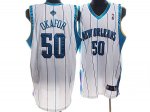 Jerseys Factory Cheap Hornets #50 Emeka Okafor Stitched White NB