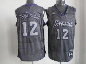 Jerseys Factory Cheap Lakers #12 Dwight Howard Black Rhythm Fash