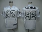Jerseys Factory Cheap Raiders #92 Richard Seymour White Silver G