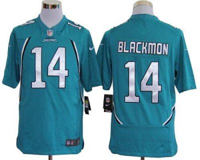 Jerseys Factory Cheap Nike Jaguars #14 Justin Blackmon Teal Gree