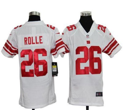 Jerseys Factory Cheap Nike Giants #26 Antrel Rolle White Youth E