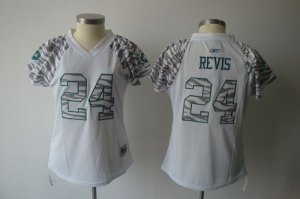 Jerseys Factory Cheap Jets #24 Darrelle Revis White Women's Zebr