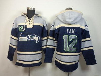 Jerseys Factory Cheap Nike Seahawks #12 Fan Navy Blue Sawyer Hoo