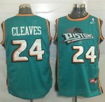 Jerseys Factory Cheap Pistons #24 Mateen Cleaves Green Nike Thro