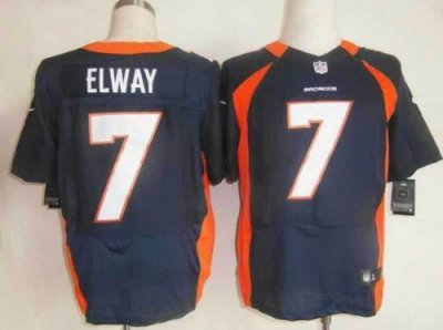 Jerseys Factory Cheap Nike Broncos #7 John Elway Navy Blue Alter