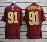 Jerseys Factory Cheap Nike Redskins #91 Ryan Kerrigan Red(Gold N