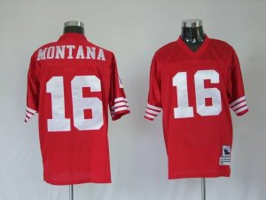Jerseys Factory Cheap Mitchell and Ness 49ers Joe Montana #16 St