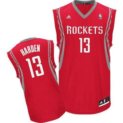 Jerseys Factory Cheap Revolution 30 Rockets #13 James Harden Red