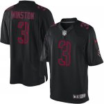 Jerseys Factory Cheap Nike Buccaneers #3 Jameis Winston Black Me