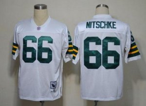 Jerseys Factory Cheap Mitchell & Ness Packers #66 Ray Nitschke W