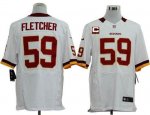 Jerseys Factory Cheap Nike Redskins #59 London Fletcher White Wi