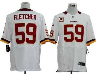 Jerseys Factory Cheap Nike Redskins #59 London Fletcher White Wi