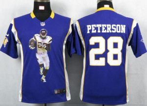 Jerseys Factory Cheap Nike Vikings #28 Adrian Peterson Purple Te