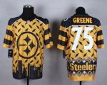 Jerseys Factory Cheap Nike Steelers #75 Joe Greene Gold Men's St