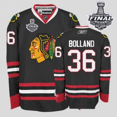 Jerseys Factory Cheap Blackhawks #36 Dave Bolland Embroidered Bl
