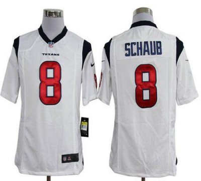 Jerseys Factory Cheap Nike Texans #8 Matt Schaub White Men's Emb
