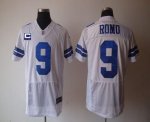 Jerseys Factory Cheap Nike Cowboys #9 Tony Romo White With C Pat