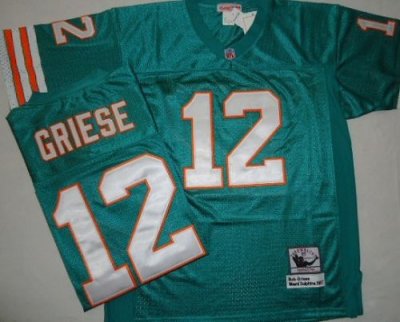 Jerseys Factory Cheap Mitchell And Ness Dolphins #12 Bob Griese