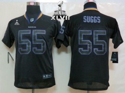 Jerseys Factory Cheap Nike Ravens #55 Terrell Suggs Lights Out B