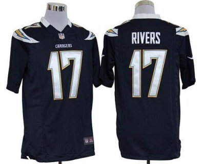 Jerseys Factory Cheap Nike Chargers #17 Philip Rivers Navy Blue