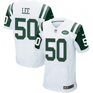 Jerseys Factory Cheap Nike Jets #50 Darron Lee White Men's Stitc