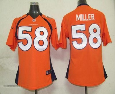 Jerseys Factory Cheap Nike Broncos #58 Von Miller Orange Team Co