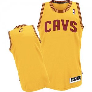 Jerseys Factory Cheap Revolution 30 Cavaliers Blank Yellow Stitc