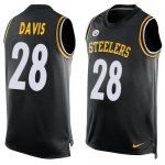 Jerseys Factory Cheap Nike Steelers #28 Sean Davis Black Team Co