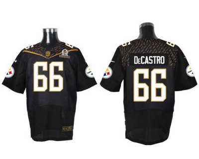Jerseys Factory Cheap Nike Steelers #66 David DeCastro Black 201