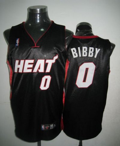 Jerseys Factory Cheap Heat #0 Bibby Black Embroidered NBA Jersey