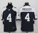Jerseys Factory Cheap Nike Cowboys #4 Dak Prescott Navy Blue Tha