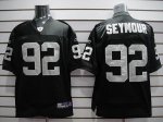 Jerseys Factory Cheap Raiders #92 Richard Seymur Stitched Black