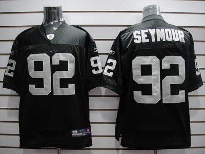 Jerseys Factory Cheap Raiders #92 Richard Seymur Stitched Black