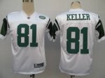 Jerseys Factory Cheap Jets #81 Dustin Keller White Stitched NFL