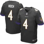 Jerseys Factory Cheap Nike Ravens #4 Sam Koch Black Alternate Me