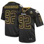 Jerseys Factory Cheap Nike Steelers #92 James Harrison Lights Ou