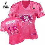 Jerseys Factory Cheap Nike 49ers #16 Joe Montana Pink Super Bowl
