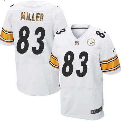 Jerseys Factory Cheap Nike Steelers #83 Heath Miller White Men's