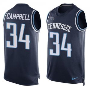 Jerseys Factory Cheap Nike Titans #34 Earl Campbell Navy Blue Al